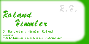 roland himmler business card